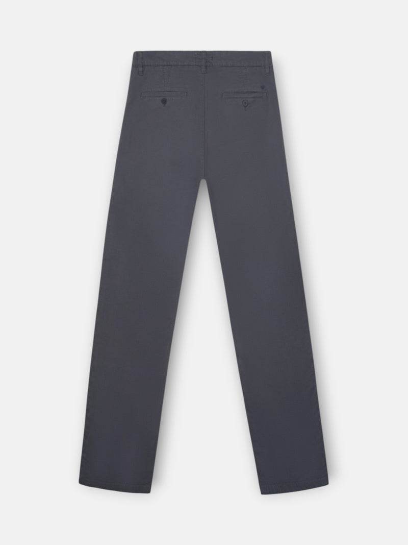 Pantalon chino sport à pinces gris anthracite
