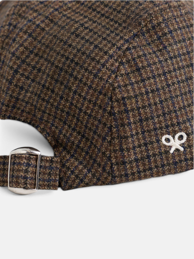 Gorra clásica pata de gallo marron