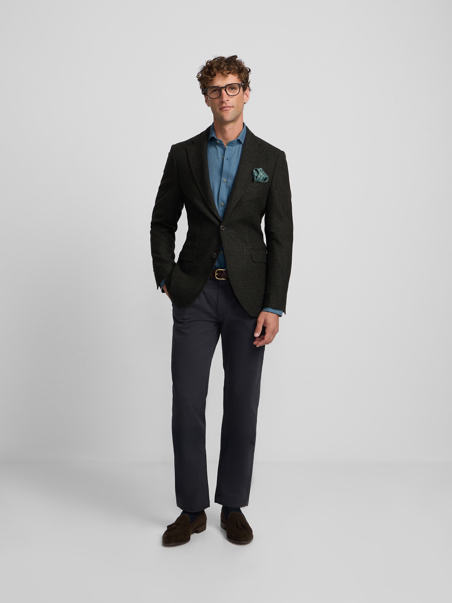 Veste prince de Galles verte