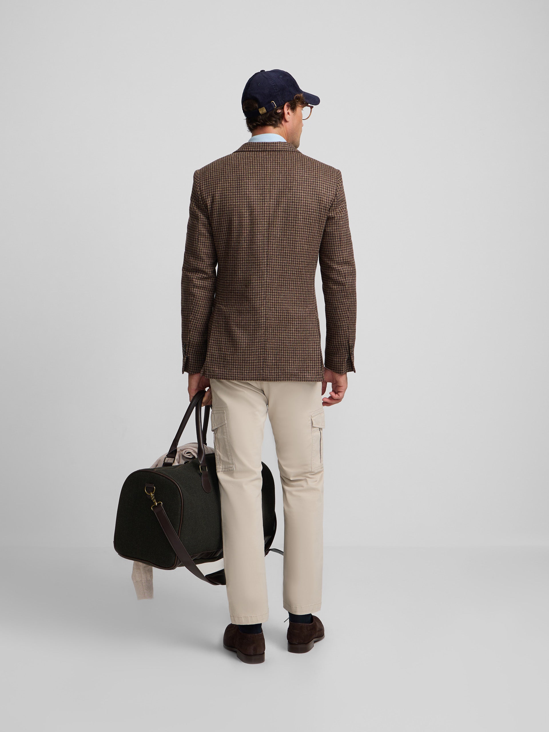 Brown houndstooth blazer
