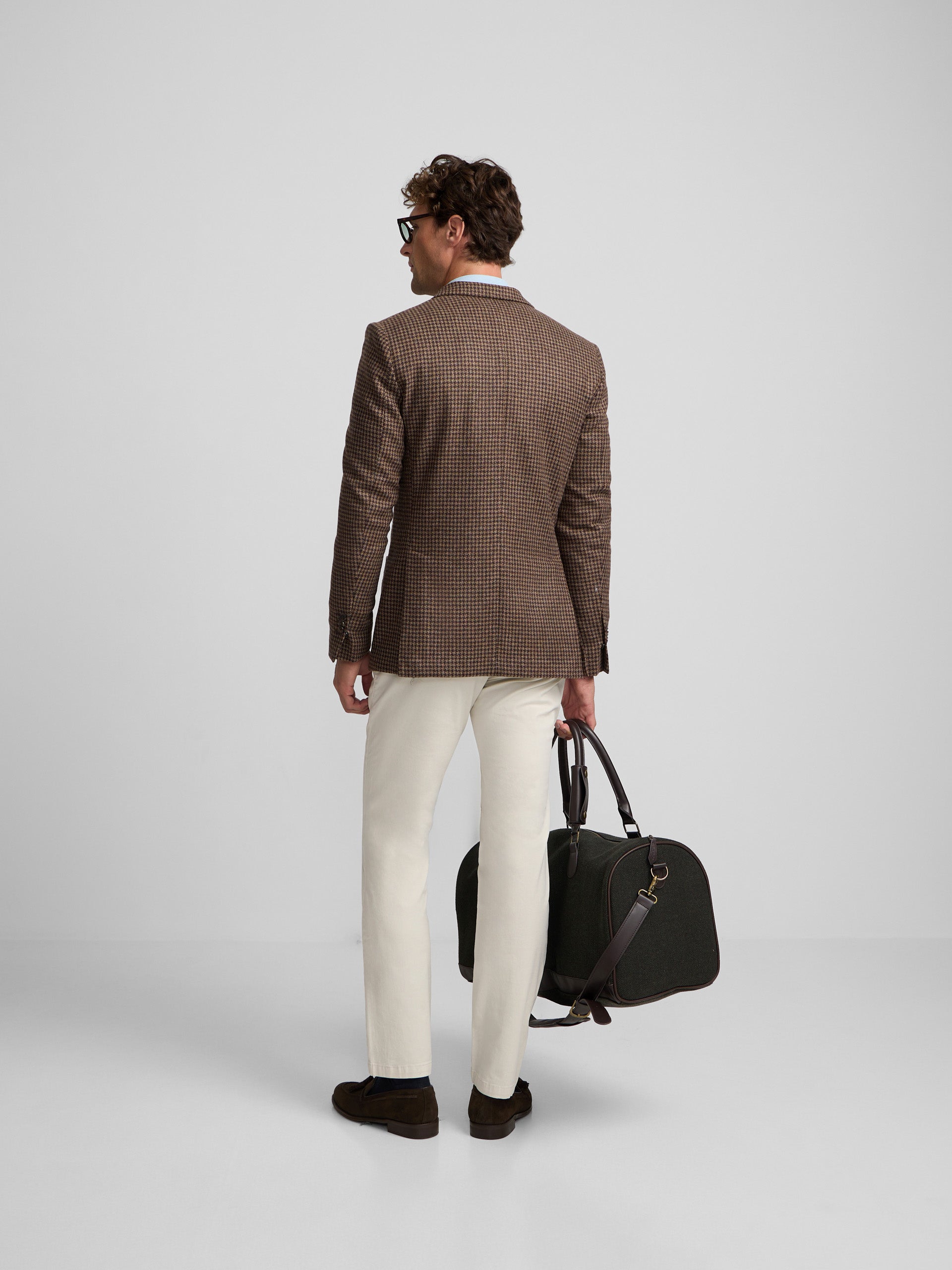 Brown houndstooth blazer