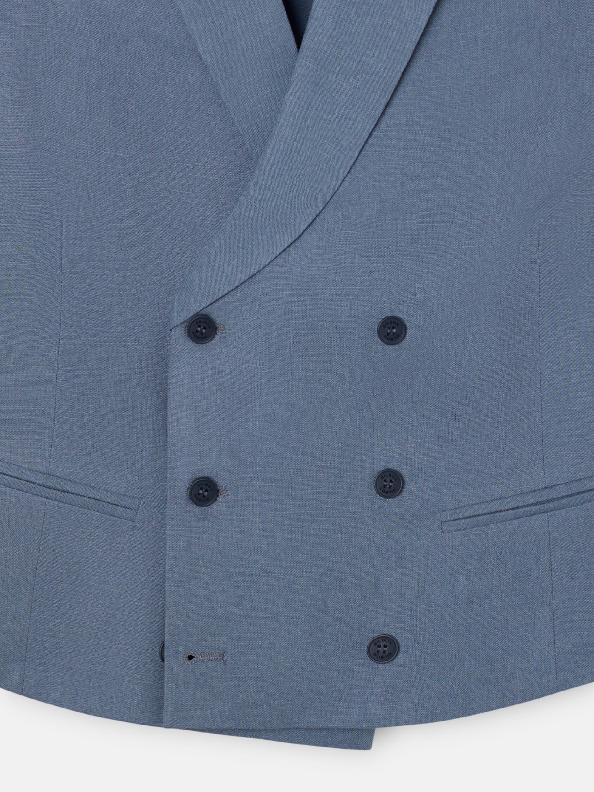 Classic collar slate waistcoat
