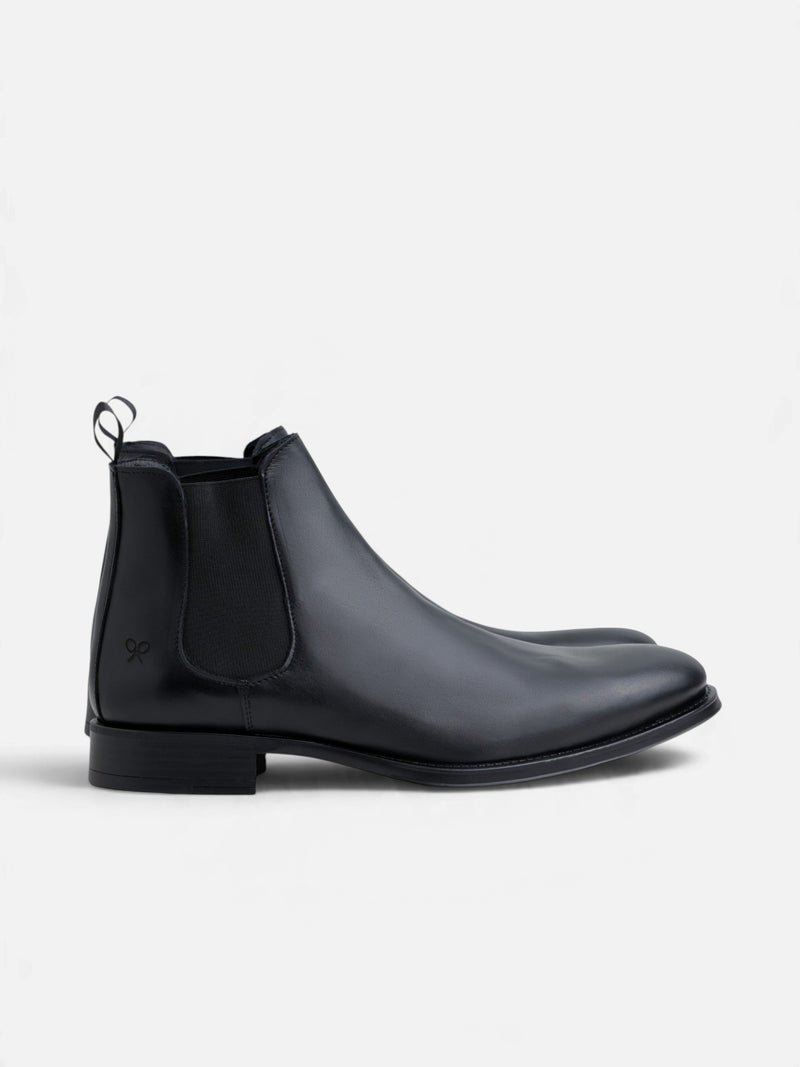 Bota chelsea unique piel negra