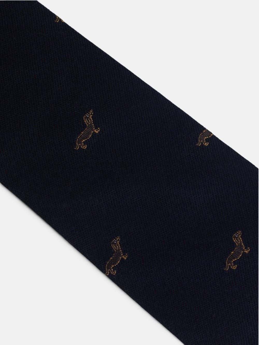 Navy blue doggy pattern tie