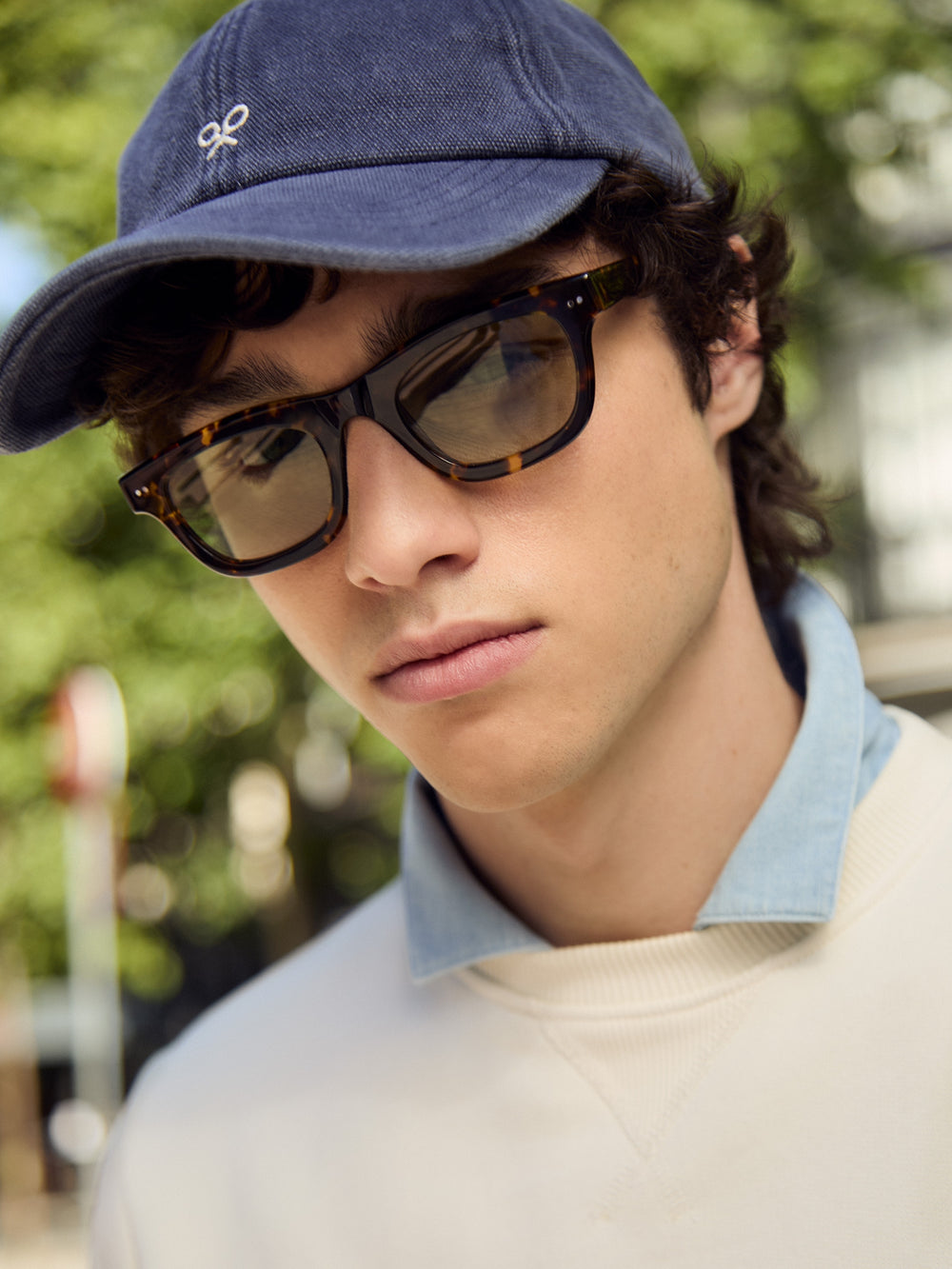 MoxSILBON Arcedo matte tortoiseshell sunglasses