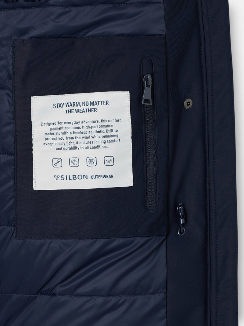 Parka tailoring woman azul marino