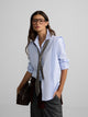 Camisa estructurada espiga celeste