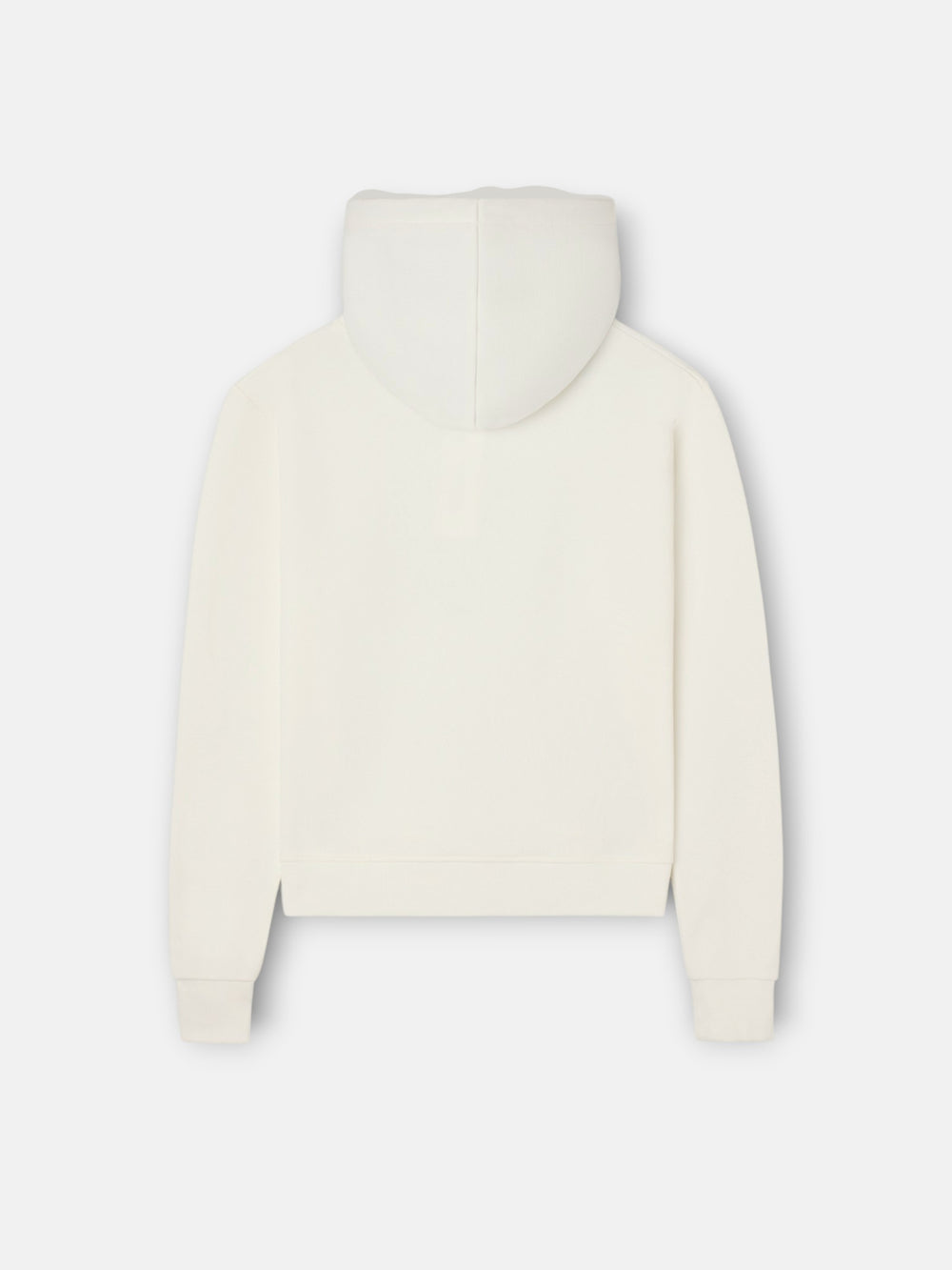 Sweat à capuche femme avec imprimé raquette écru