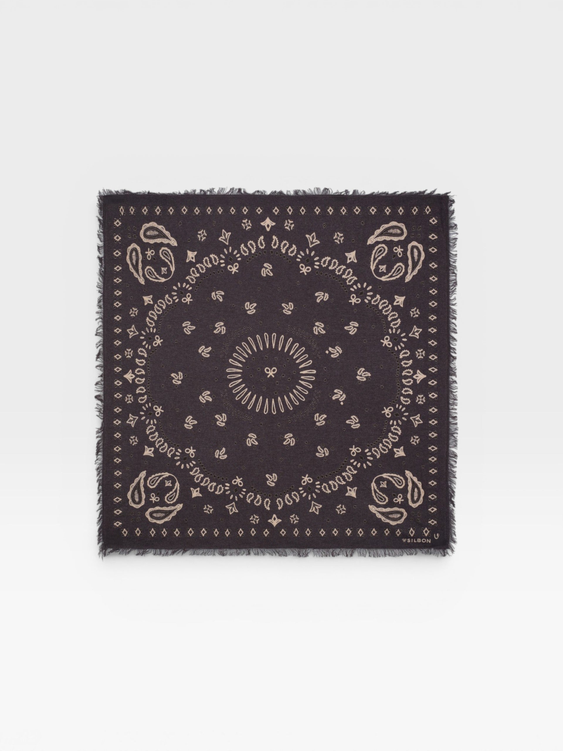 Bandana punto grande marron