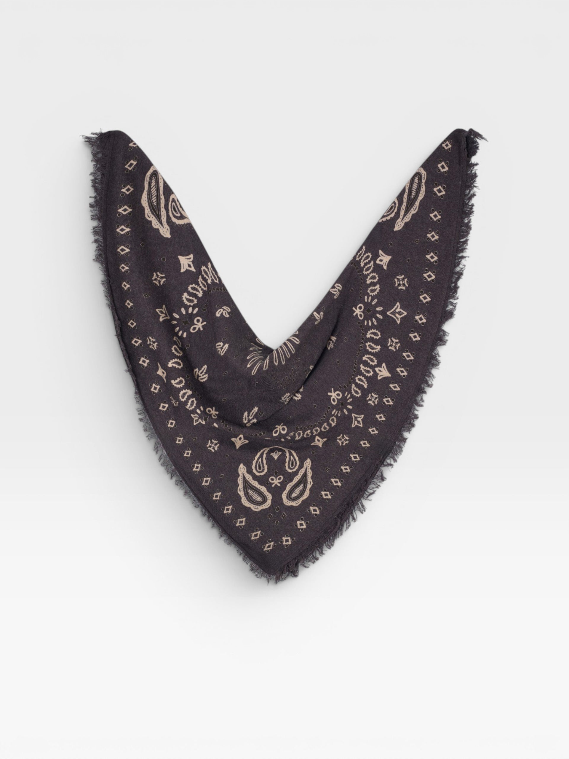 Bandana punto grande marron