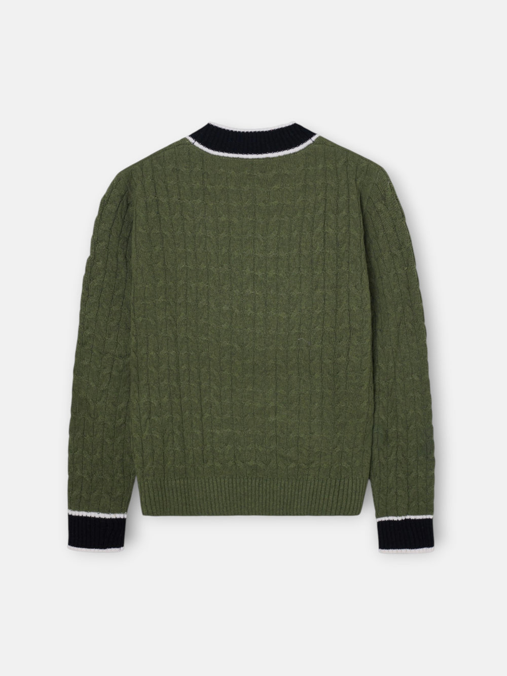 Cardigan college escudo verde