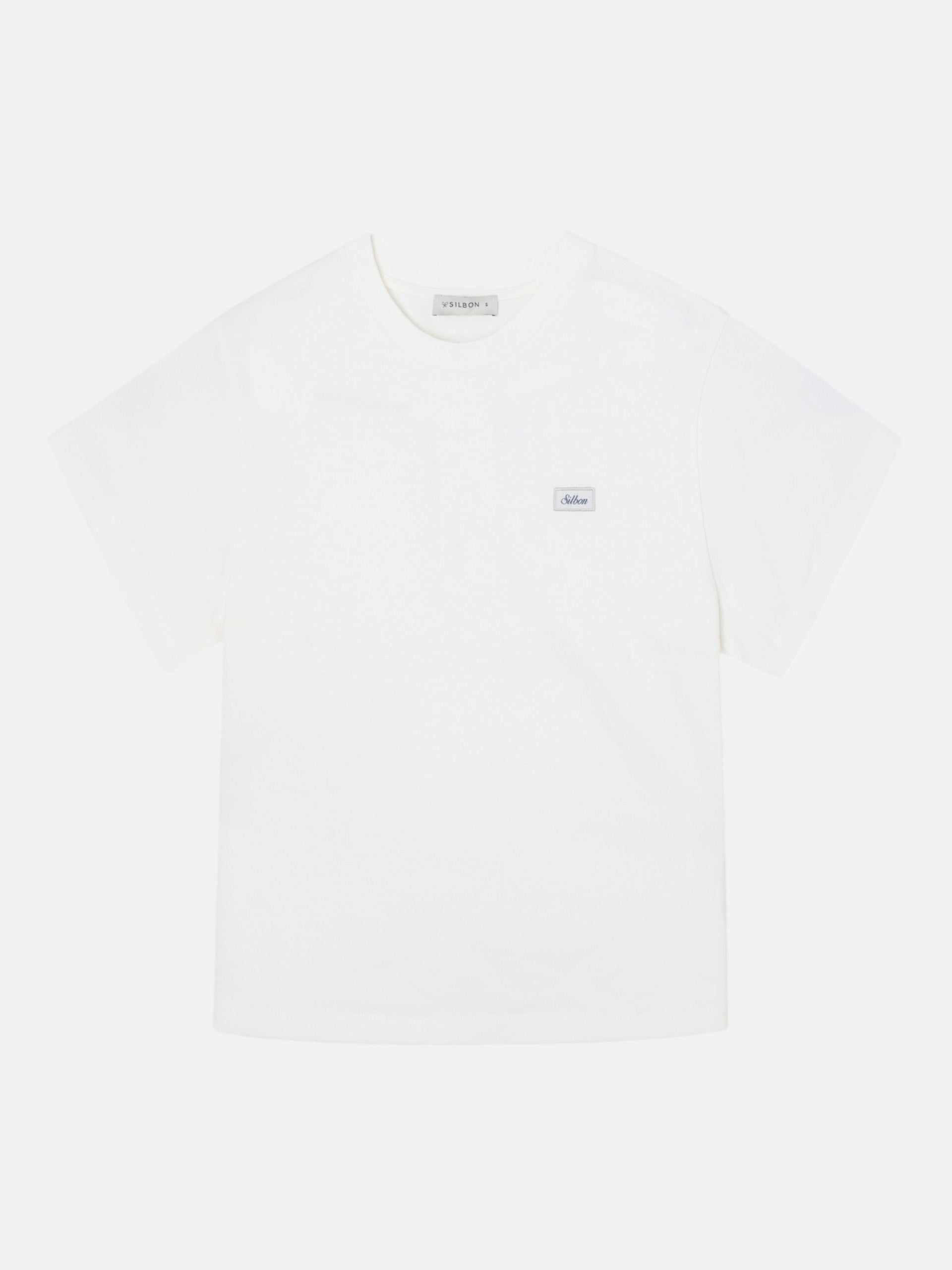 Camiseta mulher patch silbon branco