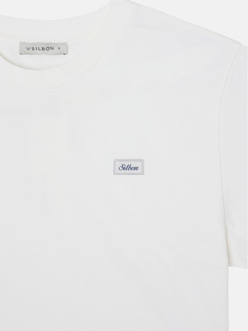 Camiseta woman parche silbon blanco