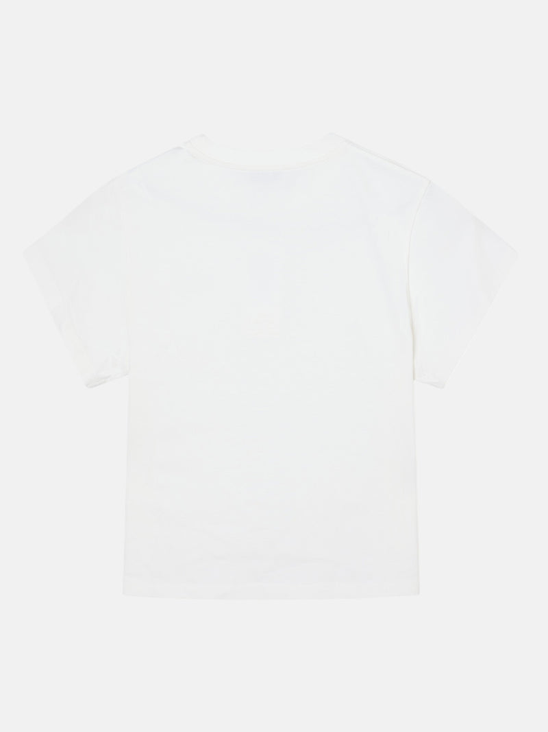 Camiseta woman parche silbon blanco