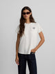 T-shirt femme lucky love écru
