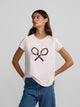 Camiseta woman raqueta silbon rosa