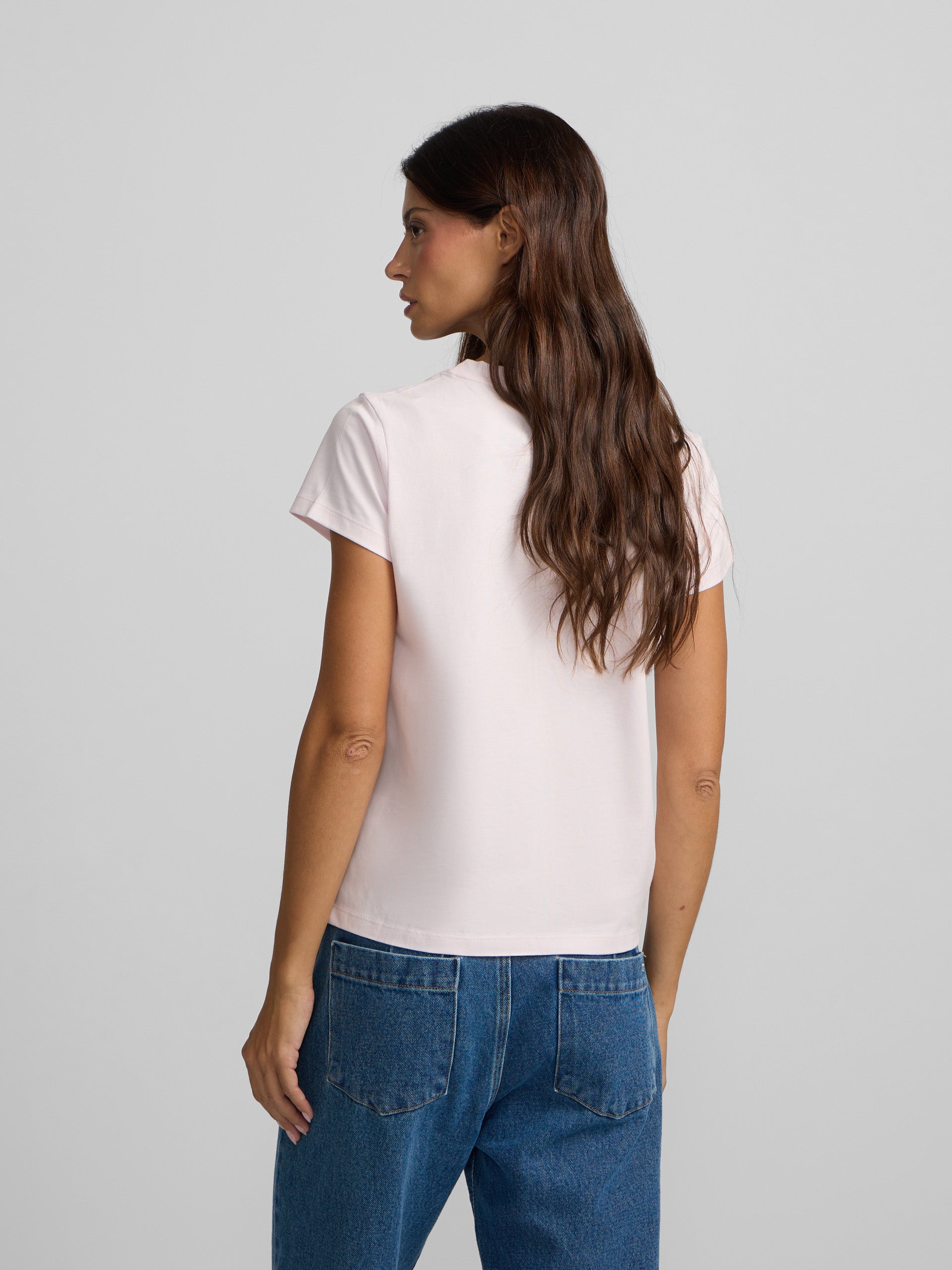 Camiseta woman raqueta silbon rosa