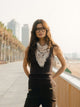 Women's brown tank top with studs