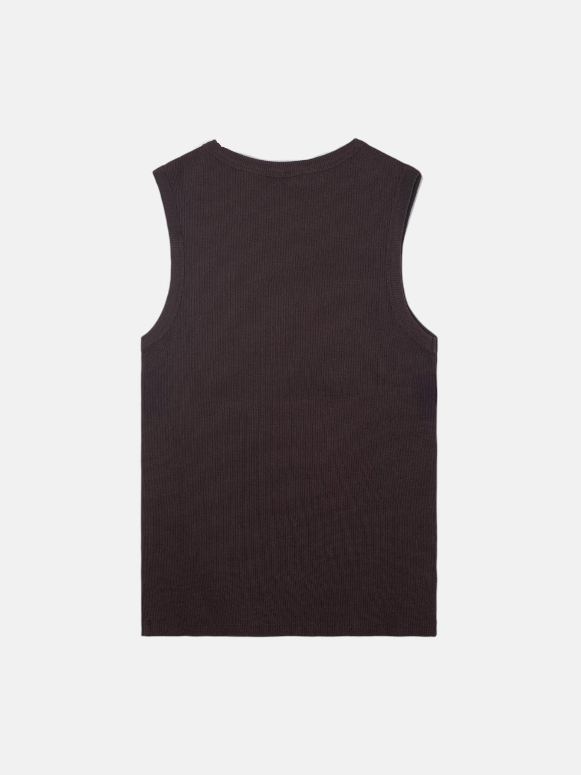 Women's brown tank top with studs