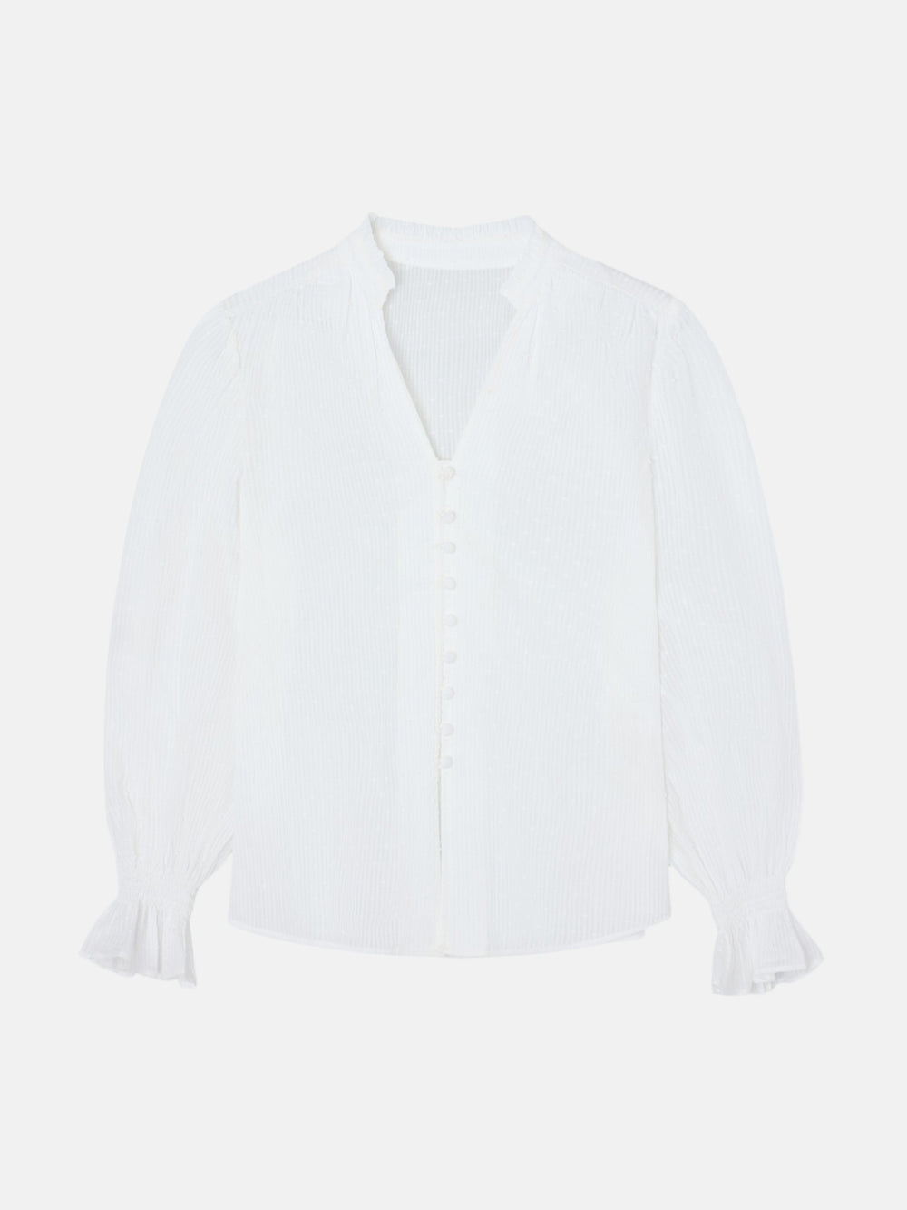 Blusa volantes plumetti blanco
