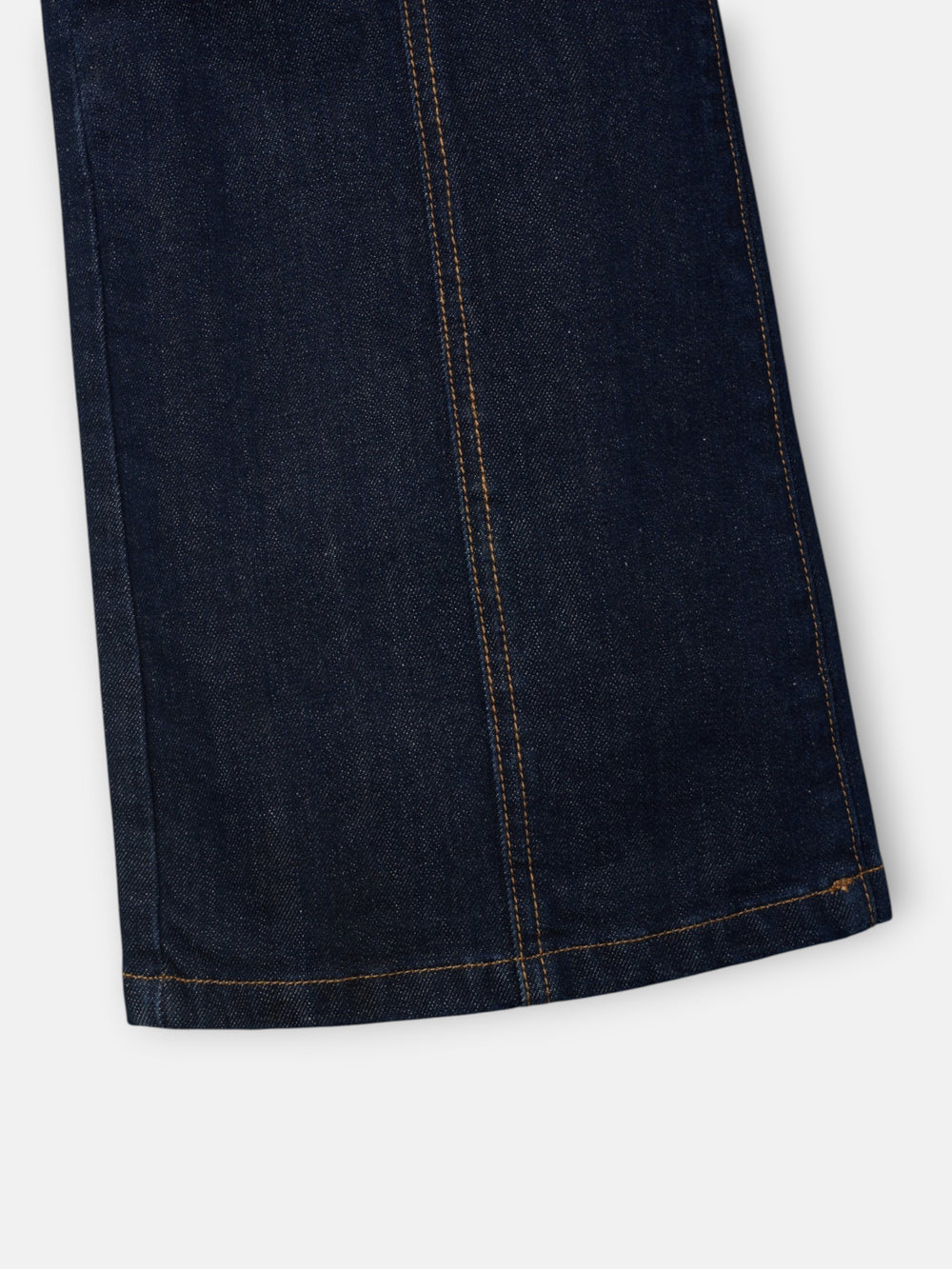 Pantalon denim recto detalle hebillas denim