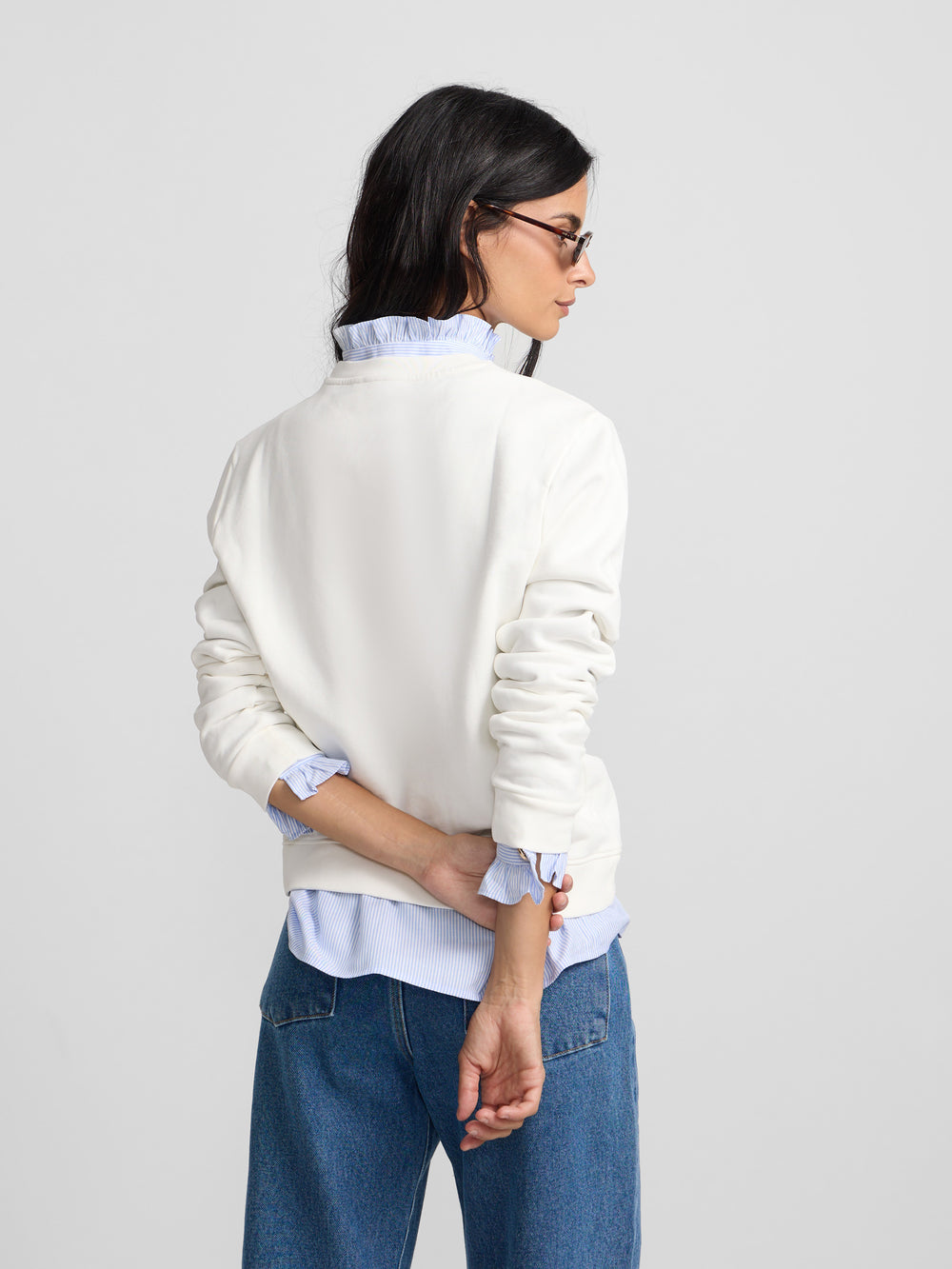 Women's Silbon off-white sweatshirt
