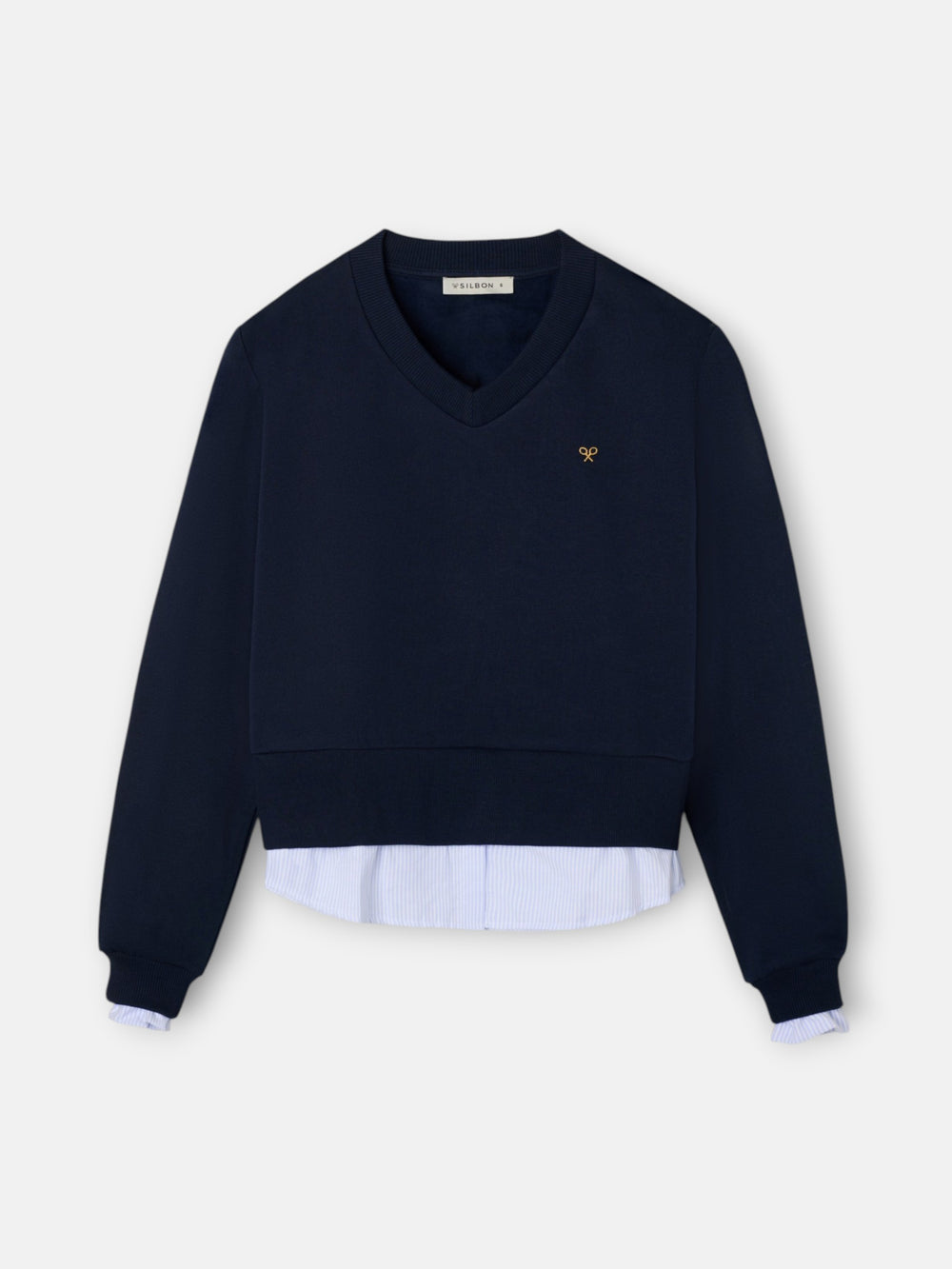 Sudadera woman bajo camisero marino