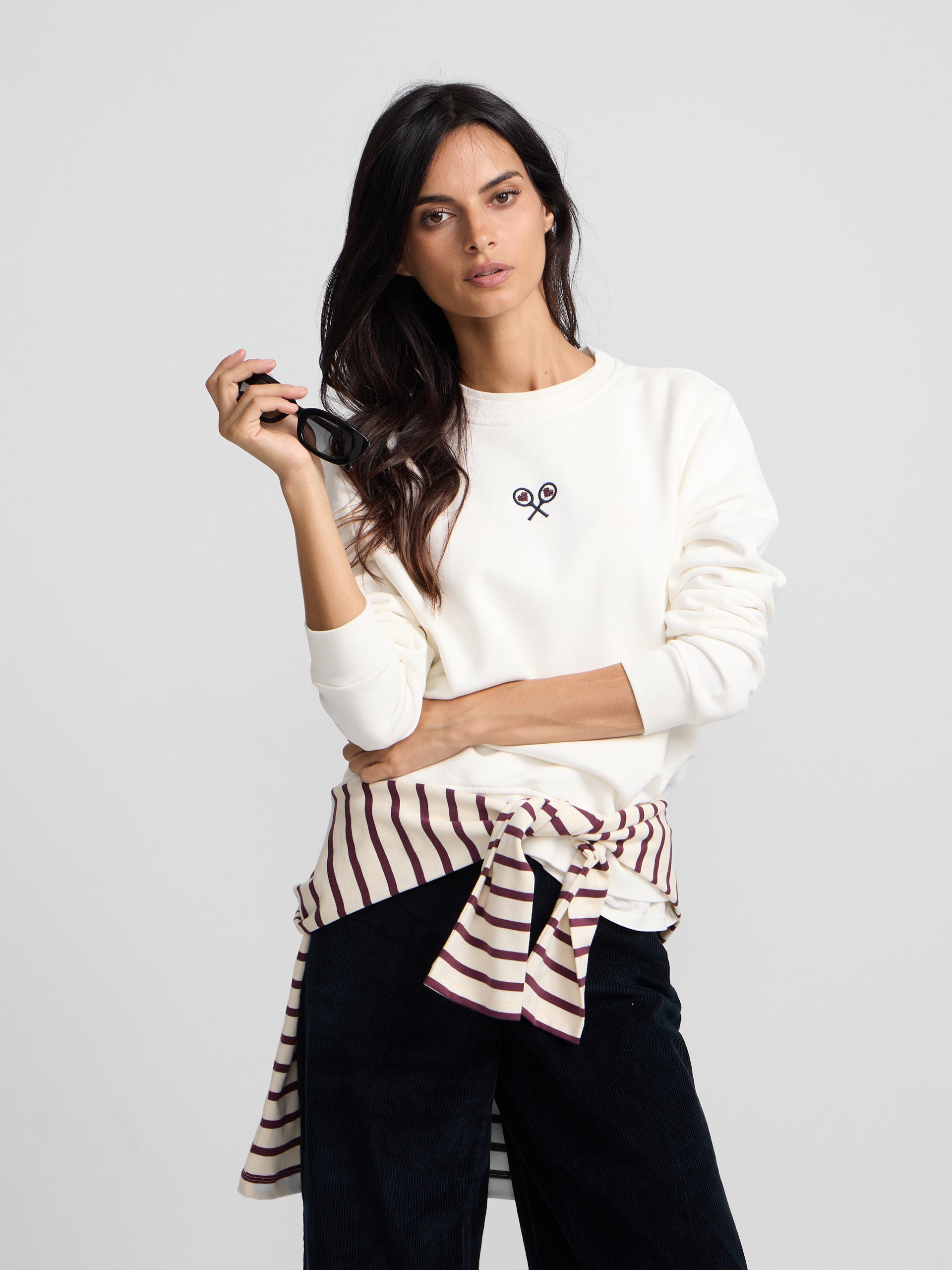 Sudadera woman lucky love crudo