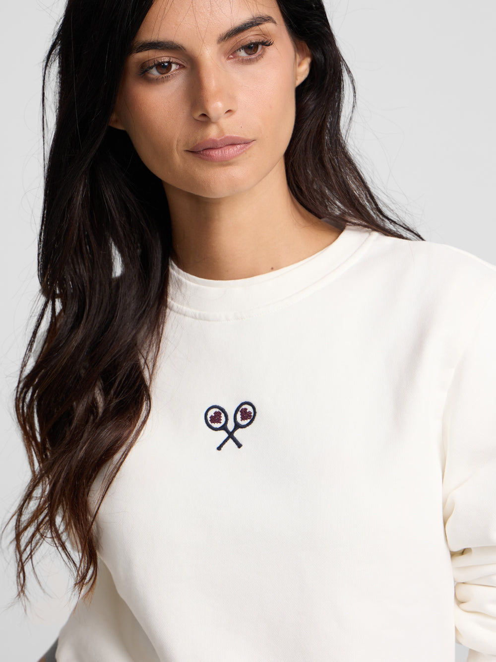 Women's Lucky Love Sweatshirt in Off-White