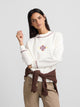 Sudadera woman bordado etnico crudo
