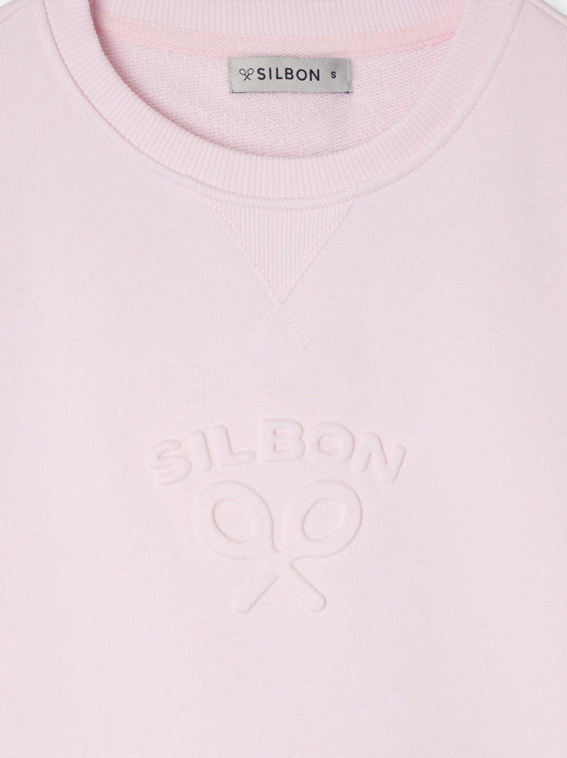 Sweatshirt mulher silbon clássica rosa