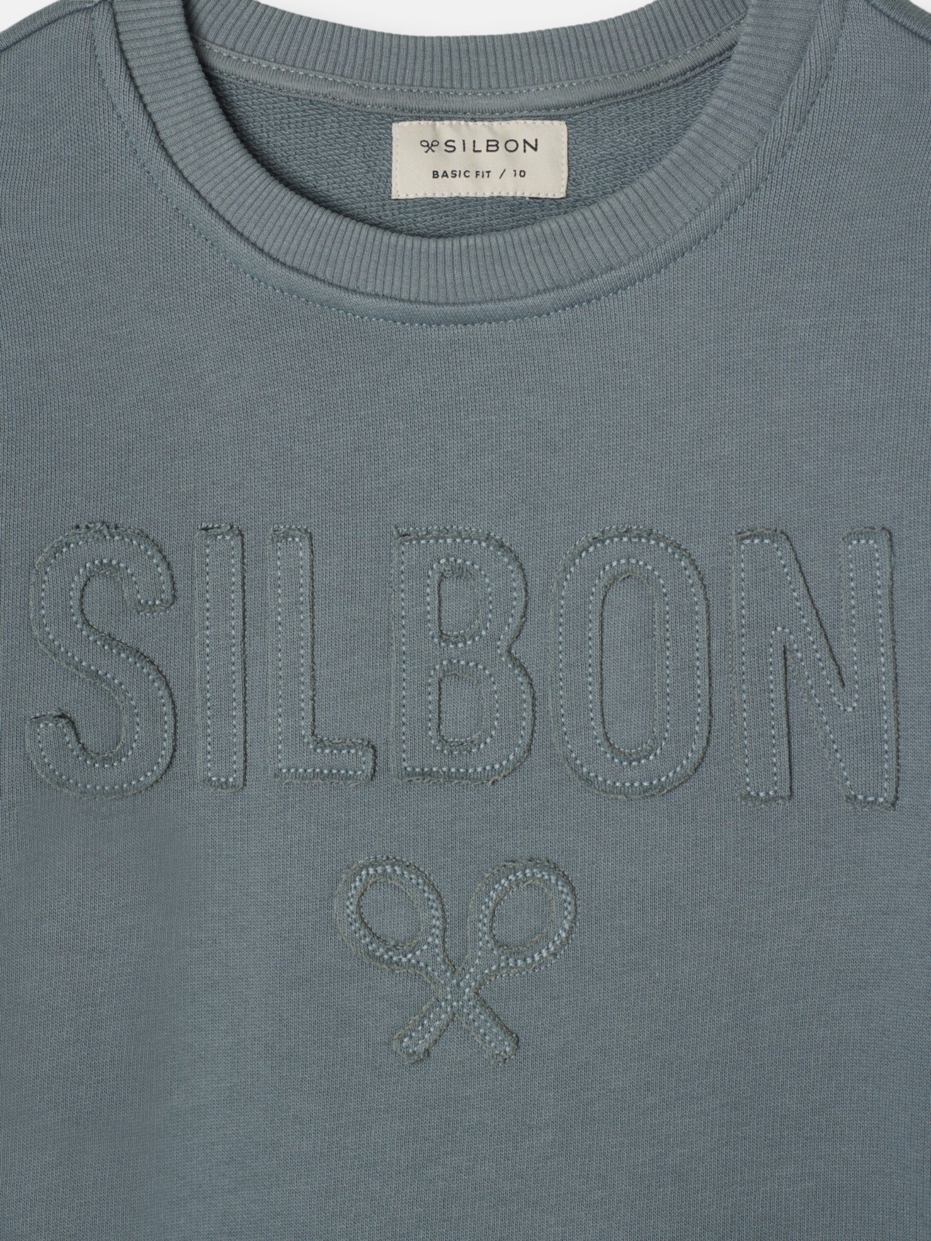 Sudadera kids silbon patch verde oscuro