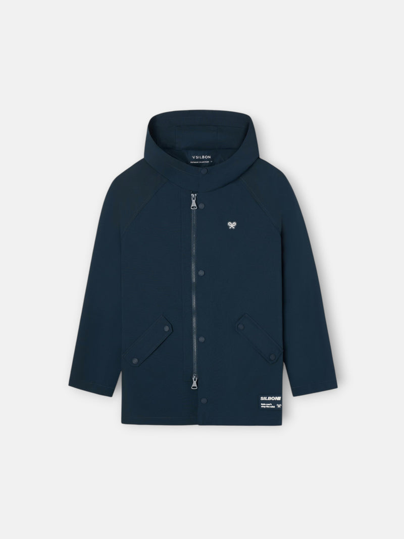 Navy blue kids windbreaker
