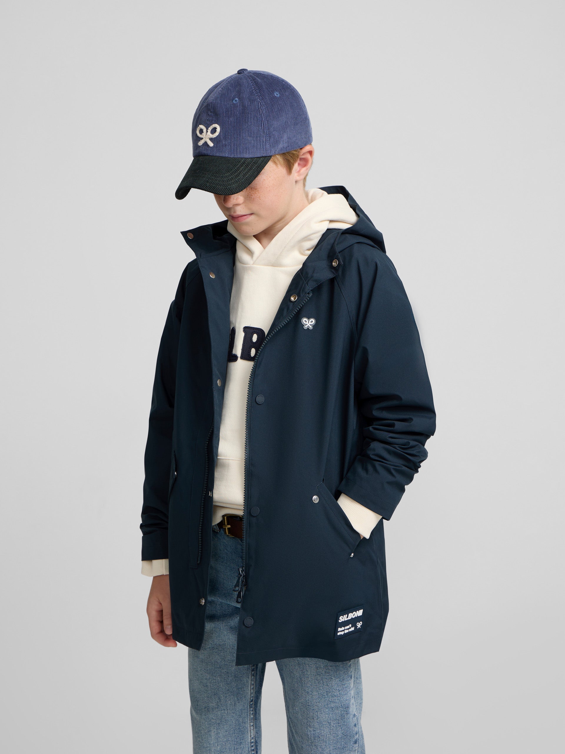 Cortavientos kids azul marino