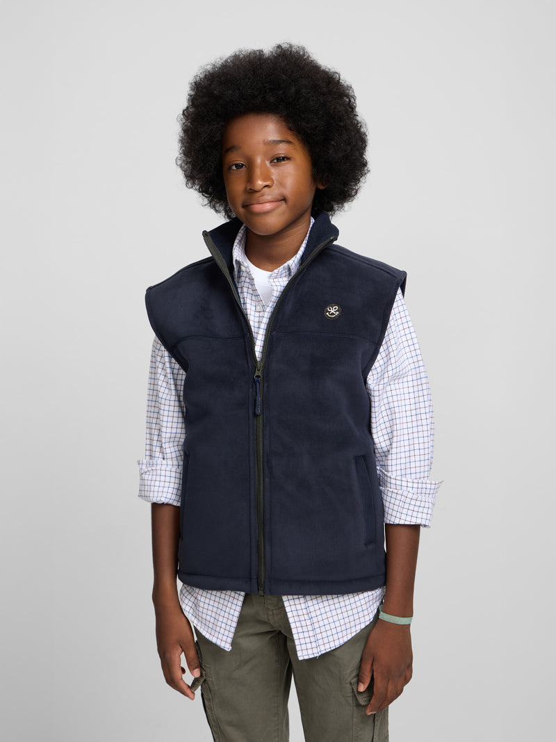 Chaleco polar kids smile azul marino