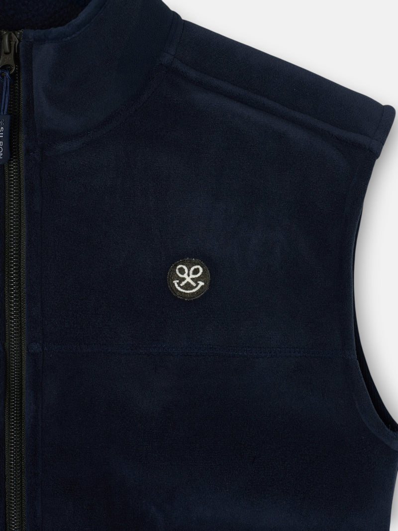 Chaleco polar kids smile azul marino