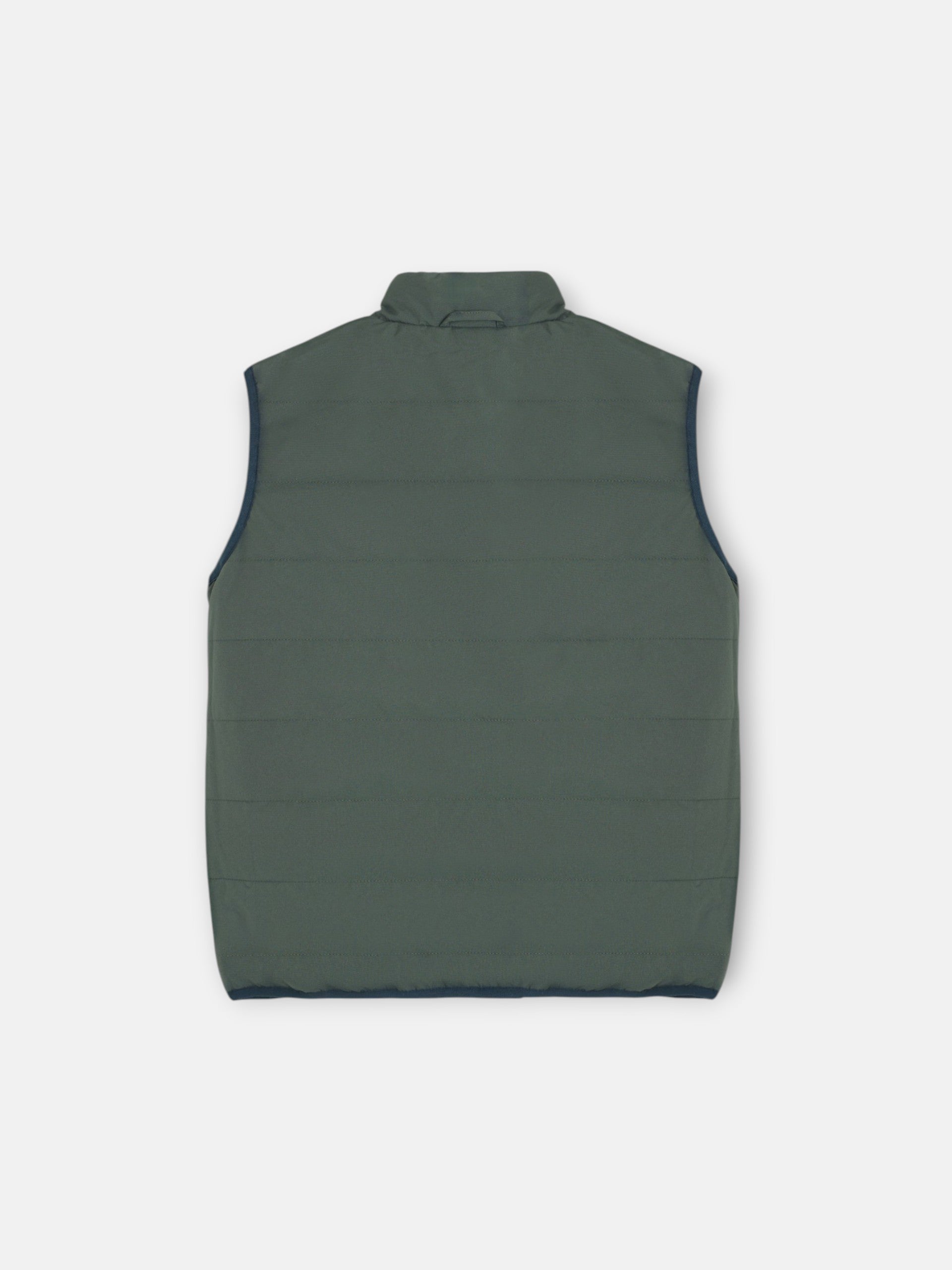 Chaleco kids reversible bolsillos verde marino