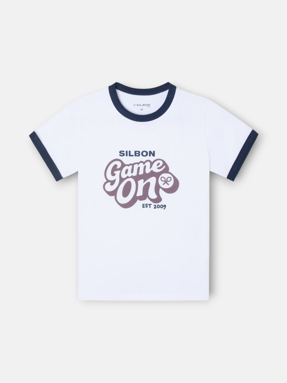 Kids white "Game On" t-shirt