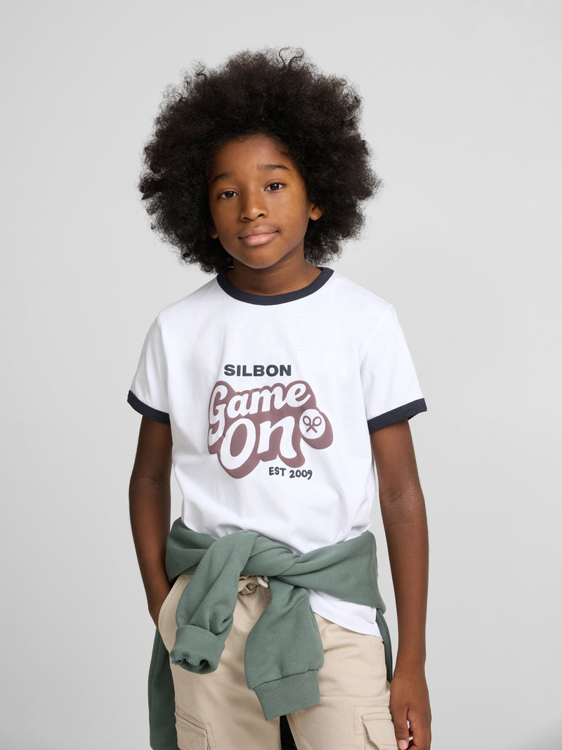 Camiseta kids game on blanca