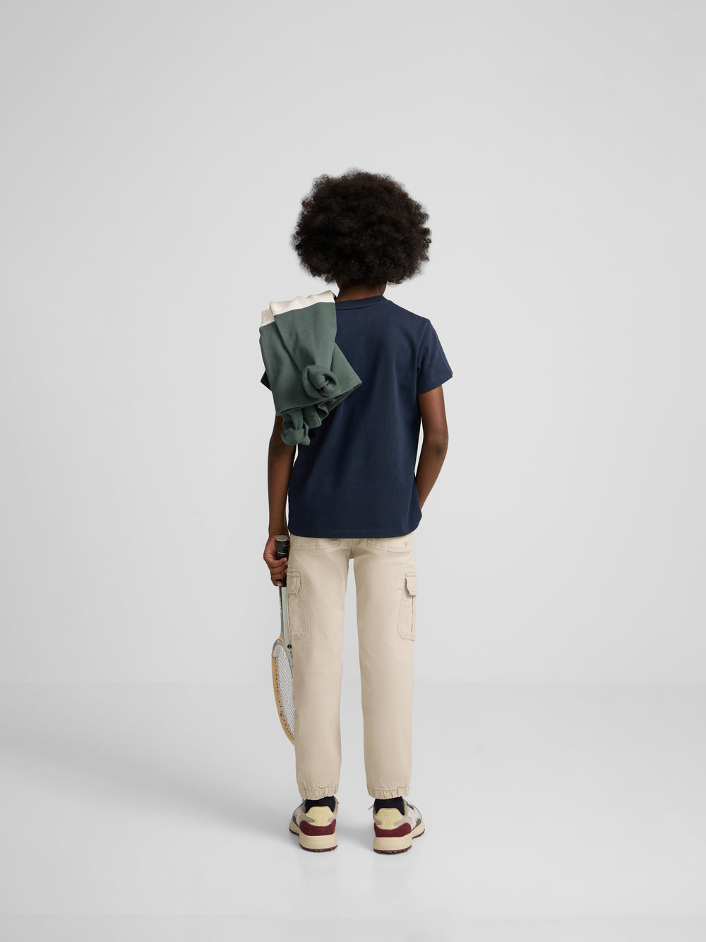 Kids Silbon t-shirt navy blue drawing