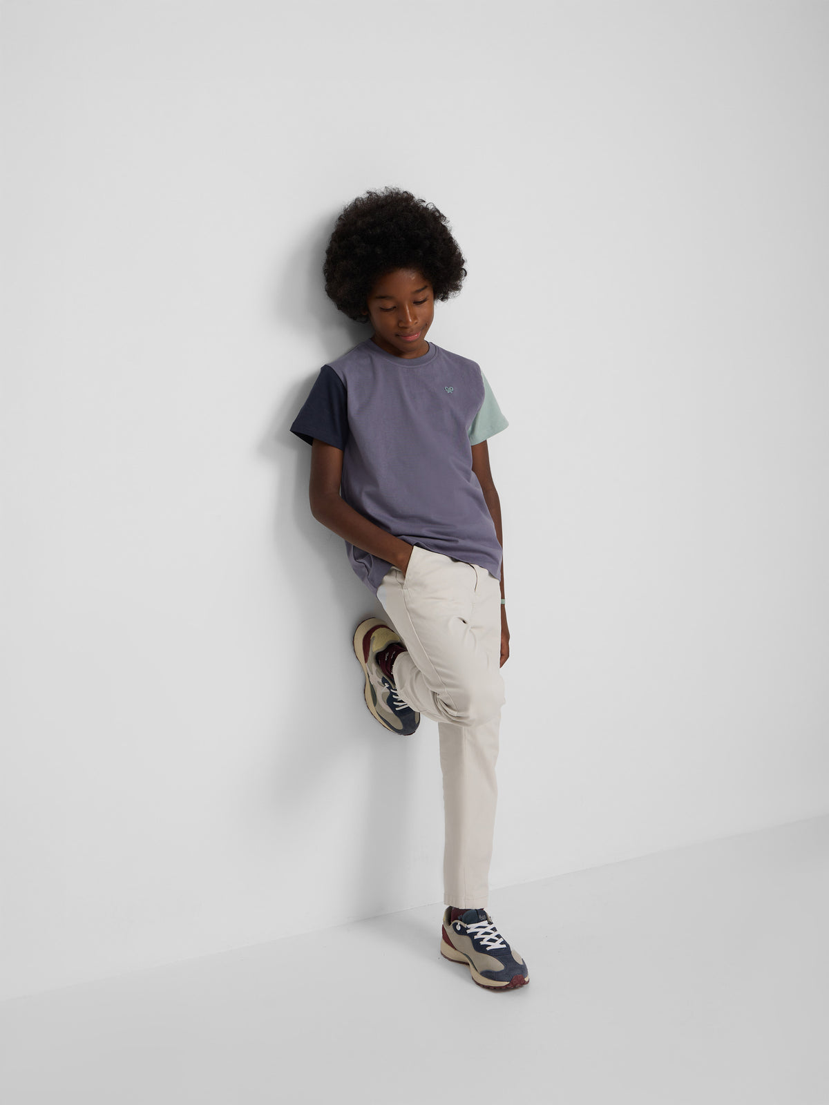 Camiseta kids multicolor rizo azul indigo