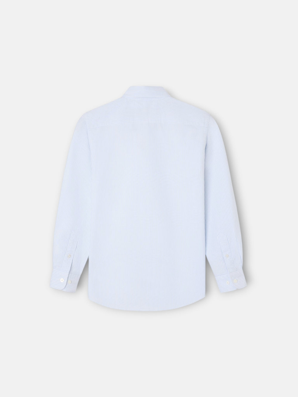 Camisa sport kids rayas oxford celeste