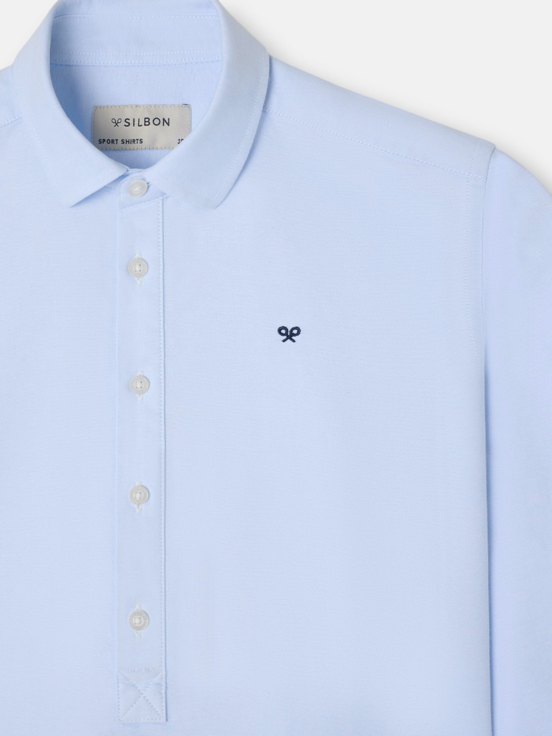 Classic Oxford Light Blue Kids' Sport Polo