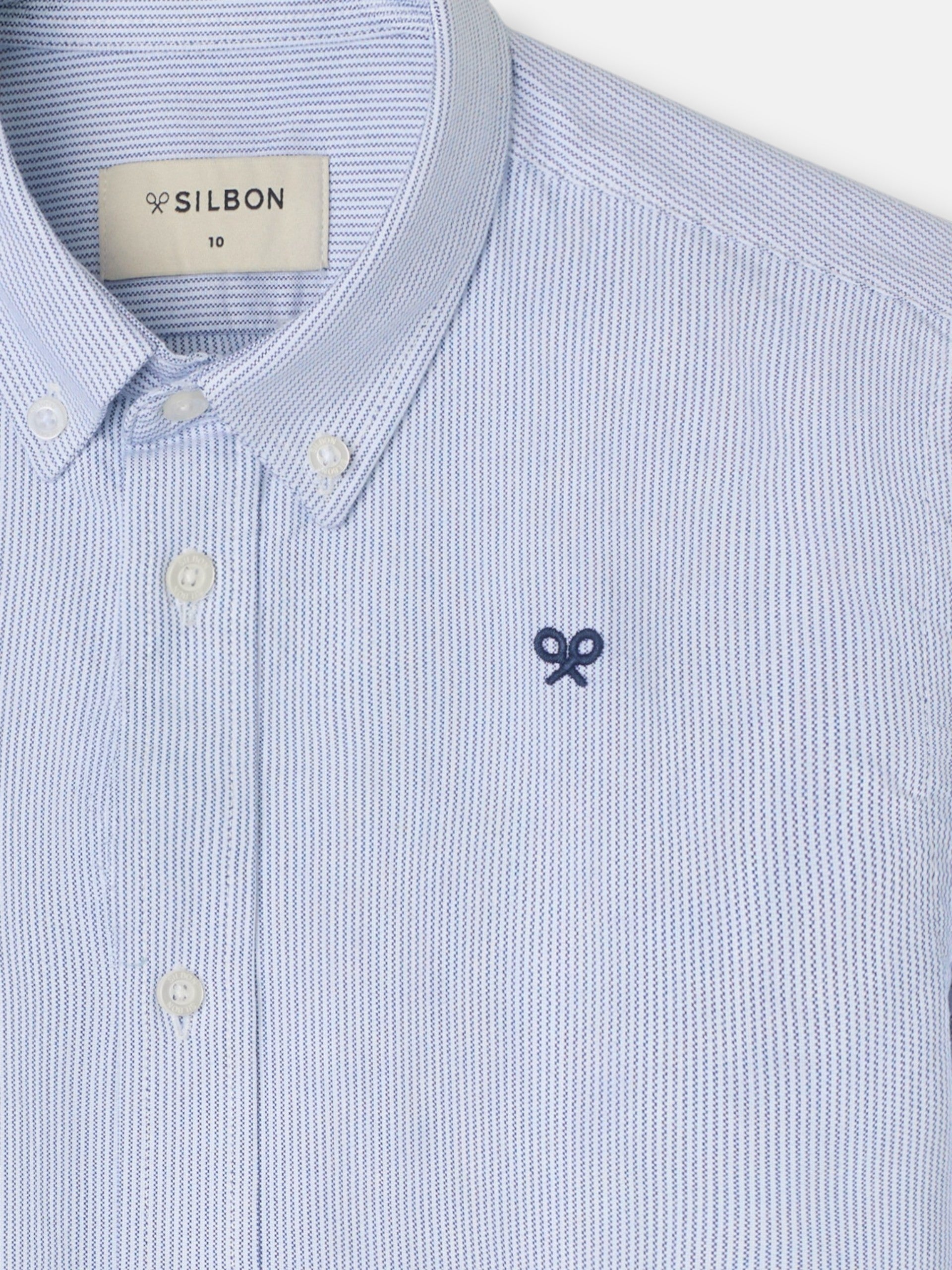 Camisa sport kids oxford mil rayas navy