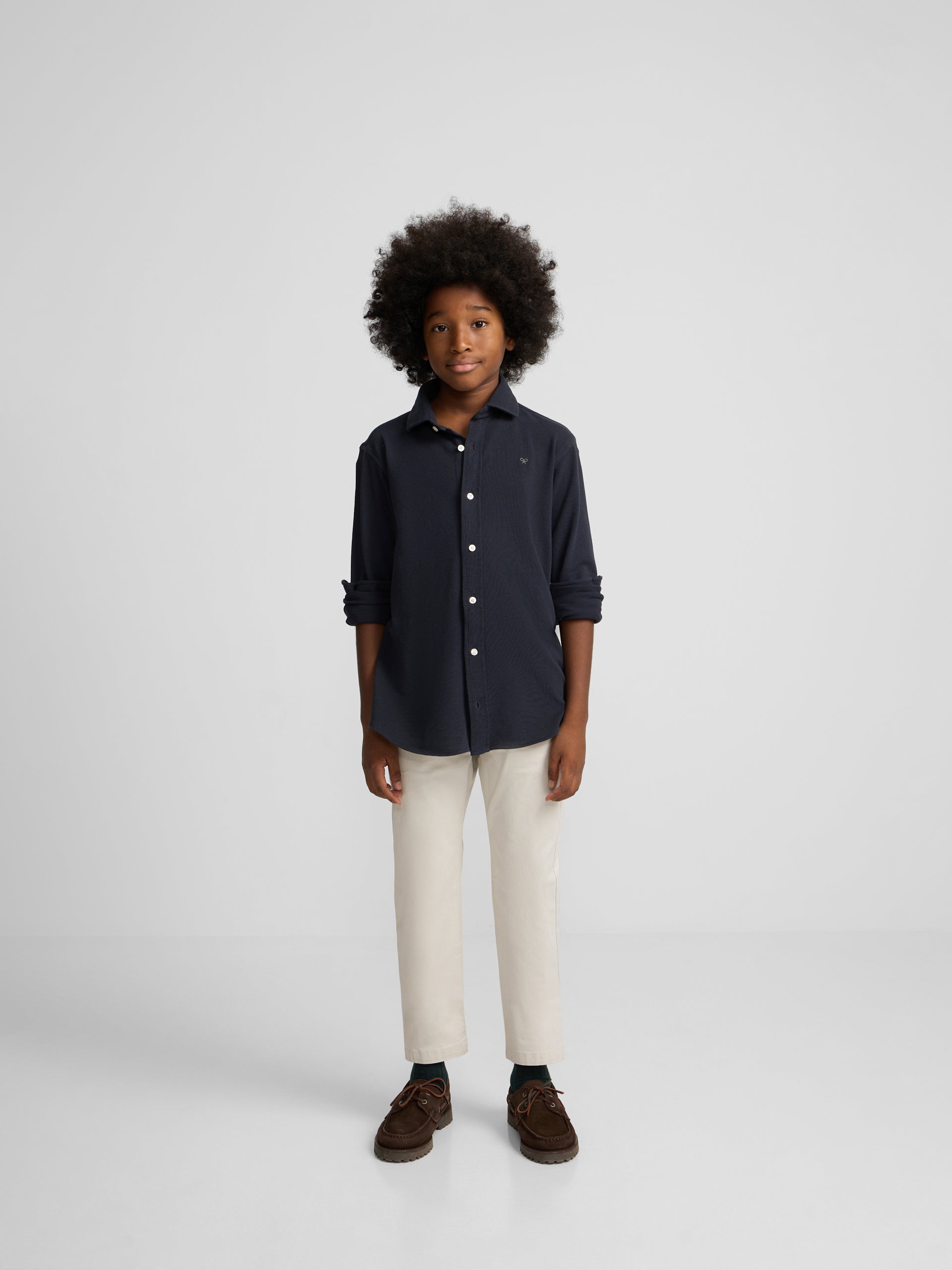 Camisa sport kids pique marino