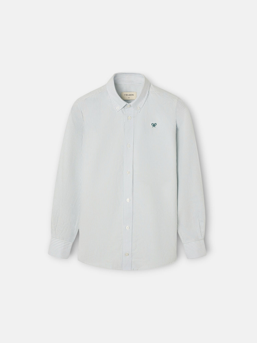 Camisa sport kids oxford rayas verde