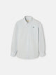 Camisa sport kids oxford rayas verde