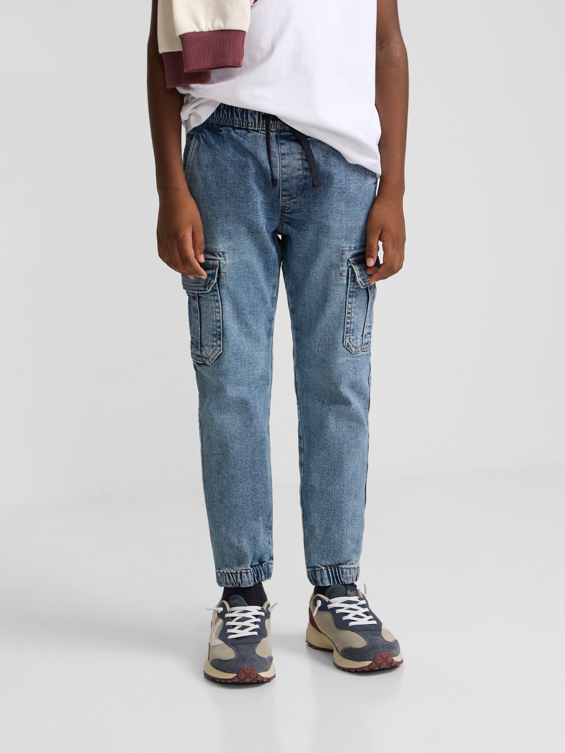 Pantalon sport kids jogger denim azul