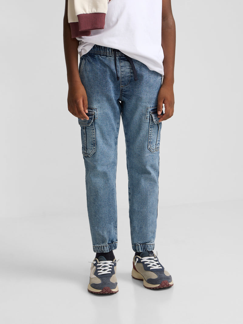 Kids' sport jogger denim blue pants