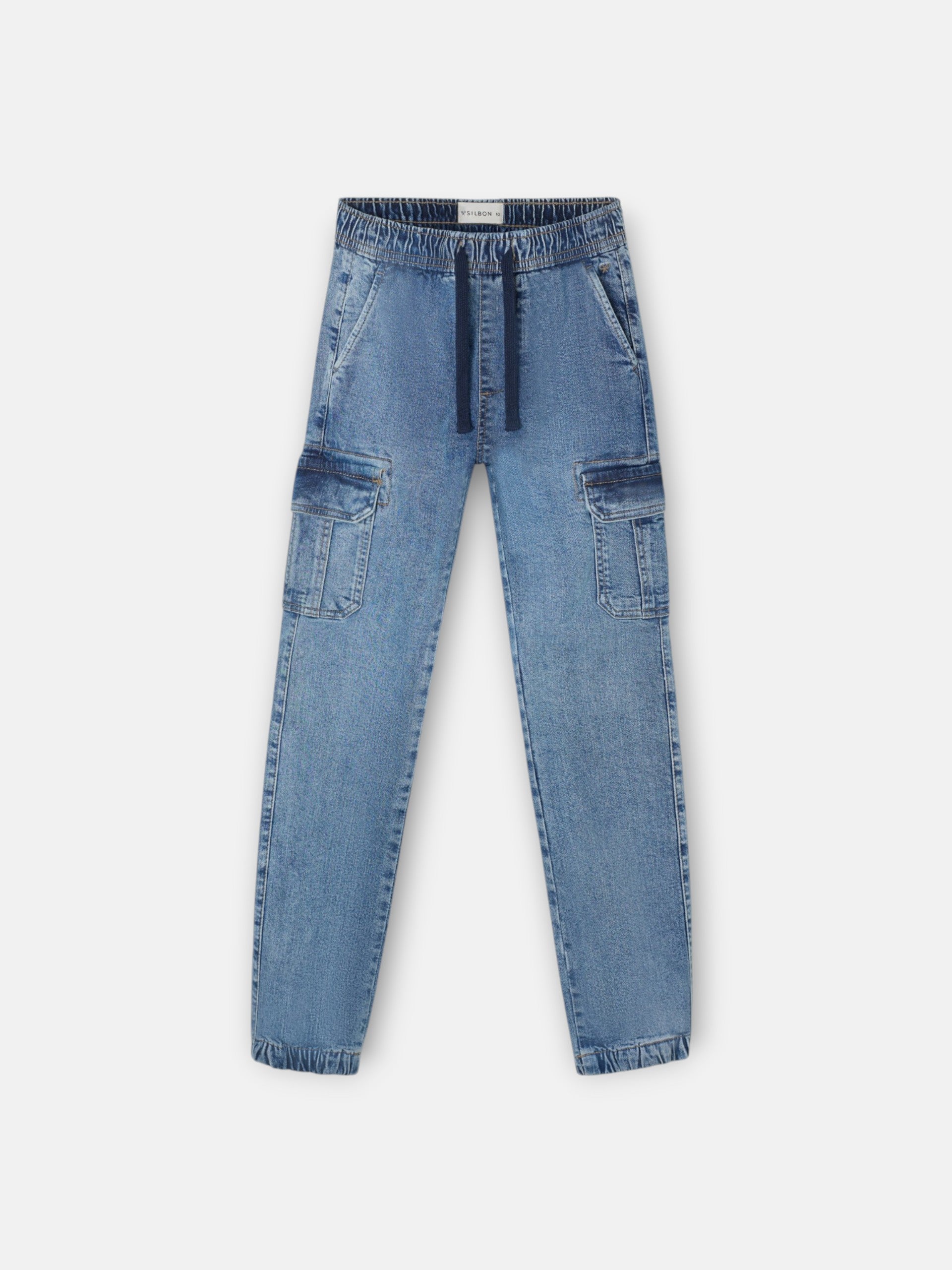 Pantalon sport kids jogger denim azul
